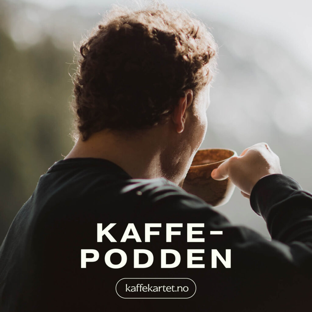 Cover til Kaffepodden sesong 2. En podcast om kaffe og kaffefolk.